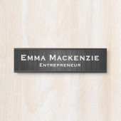 木目黒カスタマイズ可能なオフィスドアサイン サインプレート (正面)