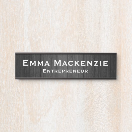 木目黒カスタマイズ可能なオフィスドアサイン サインプレート (正面)