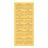 木目2012年カレンダー業務用ラックカード ラックカード (裏面)