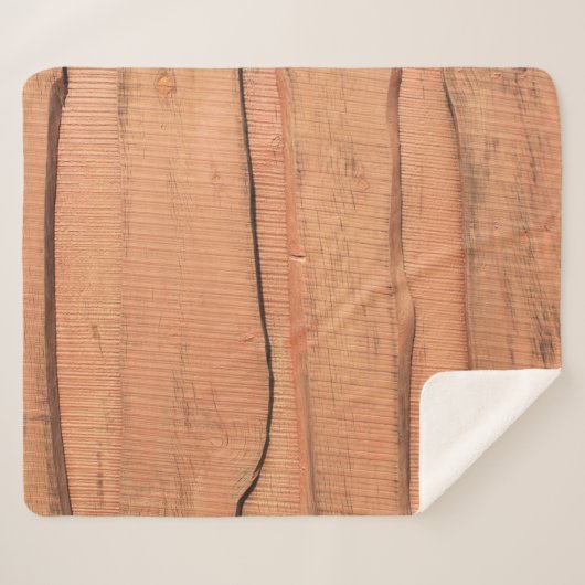 木目 シェルパブランケット (正面(横))