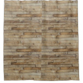 木目 シャワーカーテン (正面)