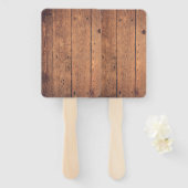 木目 ハンドファン (正面&裏面)