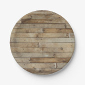 木目 ペーパープレート (正面)