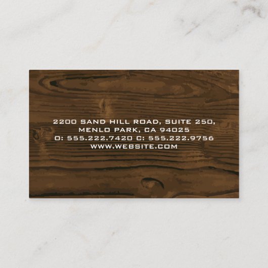 木目 | メタルソー 名刺 (裏面)