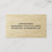 木目 | モノグラム 名刺 (裏面)