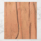 木目 ワインラベル (シングルラベル)