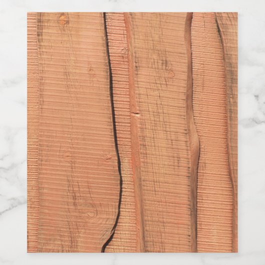 木目 ワインラベル (シングルラベル)