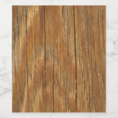 木目 ワインラベル (シングルラベル)