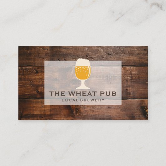 木目 名刺 (正面)