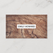 木目 名刺 (正面)