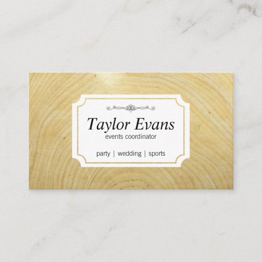 木目 名刺 (正面)