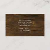 木目 名刺 (裏面)