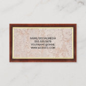 木目 |壁グランジ 名刺 (裏面)