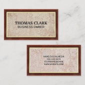 木目 |壁グランジ 名刺 (正面/裏面)