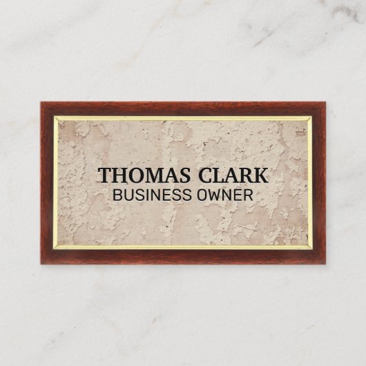 木目 |壁グランジ 名刺 (正面)