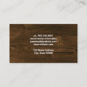 木目 |大工のパワーツール 名刺 (裏面)