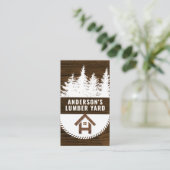 木目 |木材 |建物材料 名刺 (スタンド正面)