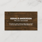 木目 |木材 |建物材料 名刺 (裏面)