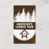 木目 |木材 |建物材料 名刺 (正面)