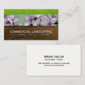 木目 | 花 | ガーデニング | 造園 名刺 (正面/裏面)