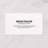 木目 | 花 | 樹木 名刺 (裏面)