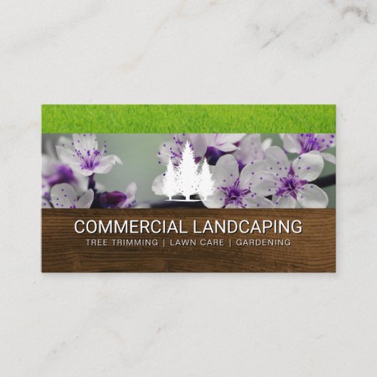 木目 | 花 | 樹木 名刺 (正面)