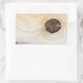 木目 長方形シール (バッグ)