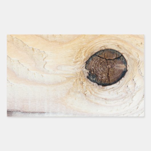 木目 長方形シール (正面)