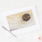 木目 長方形シール (封筒)