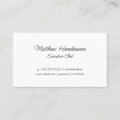 木目 |黒い金ゴールド大理石 |ルクス 名刺 (裏面)