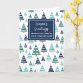 木社員モダンのクリスマス・ホリデー カード (黄色い花)