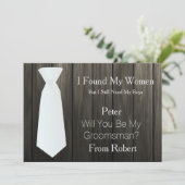 木私の花婿の付添人の夜会服です 招待状 (スタンド正面)