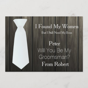 木私の花婿の付添人の夜会服です 招待状