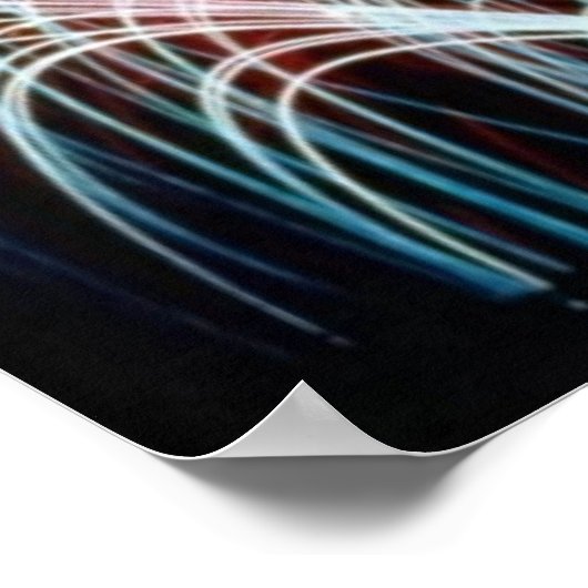 木立による花火 ポスター (角)