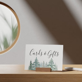 木立ランタン植物結婚式カードとギフト ポスター