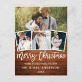 木筆台結婚本のクリスマス4写真 ポストカード (正面)