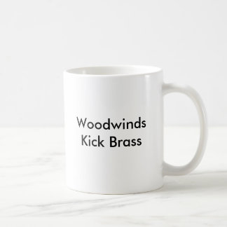 木管楽器の蹴りの黄銅 コーヒーマグカップ