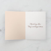 木箱に入れた乾燥した花 カード (内部)