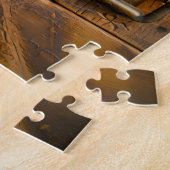 木箱の上でゆったり寝るかわいい猫 ジグソーパズル (側面)