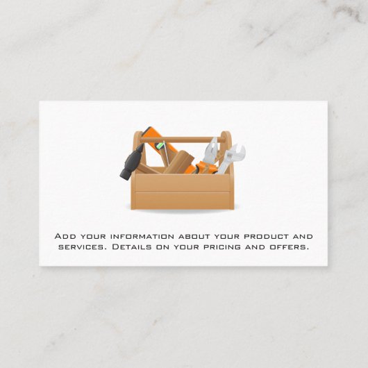 木箱の固定具 名刺 (裏面)