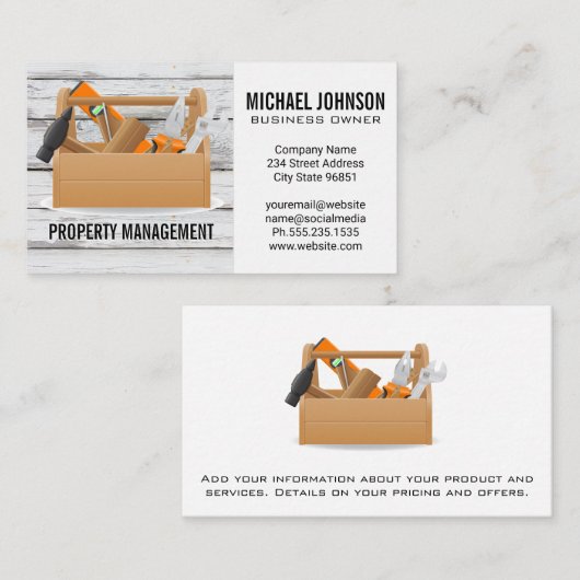 木箱の固定具 名刺 (正面/裏面)