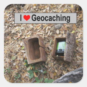 木箱の皮: Geocaching スクエアシール
