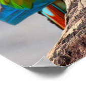 木素晴らしの上の緑のマカオ ポスター (角)