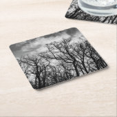 木素晴らしの波 スクエアペーパーコースター (アングル)