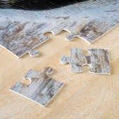 木素晴らしの空洞で眠る角のフクロウ ジグソーパズル (側面)