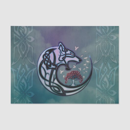 木素晴らし付き青狼 薄葉紙 (正面)