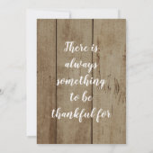 木素朴とカボチャ感謝祭ディナーパーティー 招待状 (裏面)