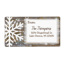 木素朴とクリスマスの雪片の住所