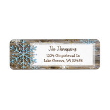 木素朴とクリスマスの雪片の住所