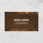 木素朴とステッチ革 名刺 (裏面)